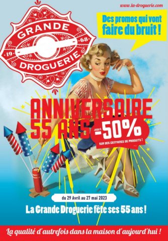 La Grande Droguerie fête ses 55 ans !